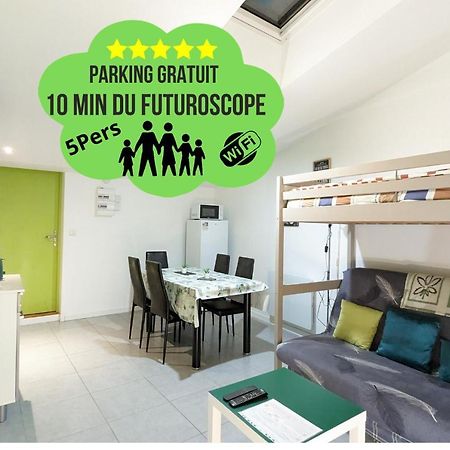 Appartement entier meublé à Beaumont proche Futuroscope et Poitiers Technopole Esterno foto